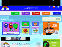 Tablet Screenshot of juegosarcoiris.com